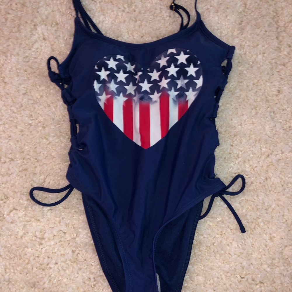 America Inspired One-Piece Bathing Suit
